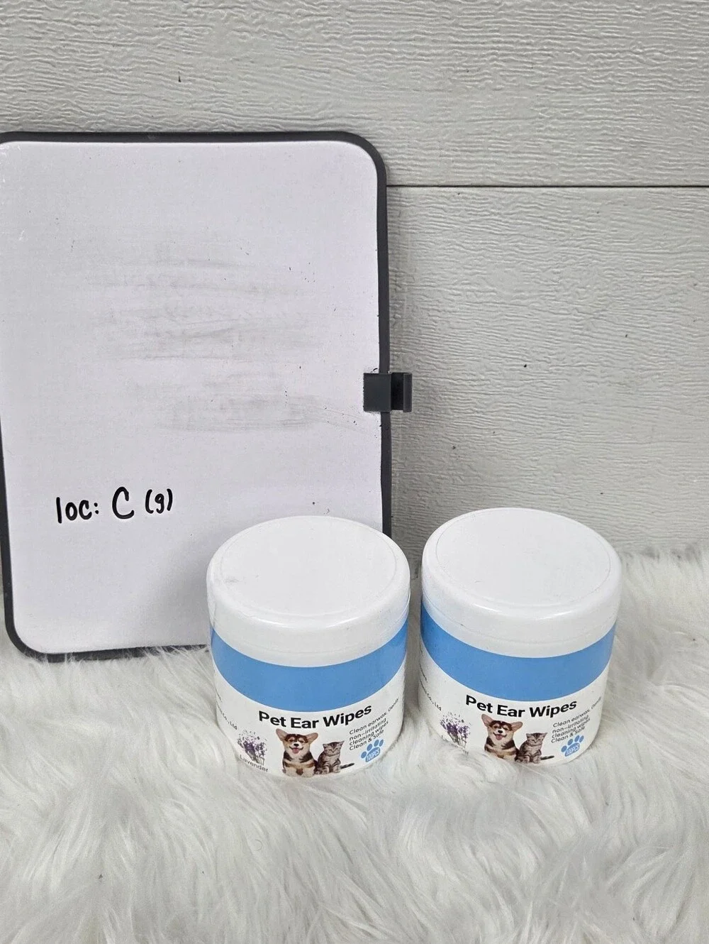 Pet Ear Wipes - Blue & White Canisters (2 Pack)